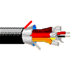 Belden Analog Audio Cable - Flexible CM Rated Individual Foil Screened and Jacketed 8 Pair 24 AWG Black - 305m Reel